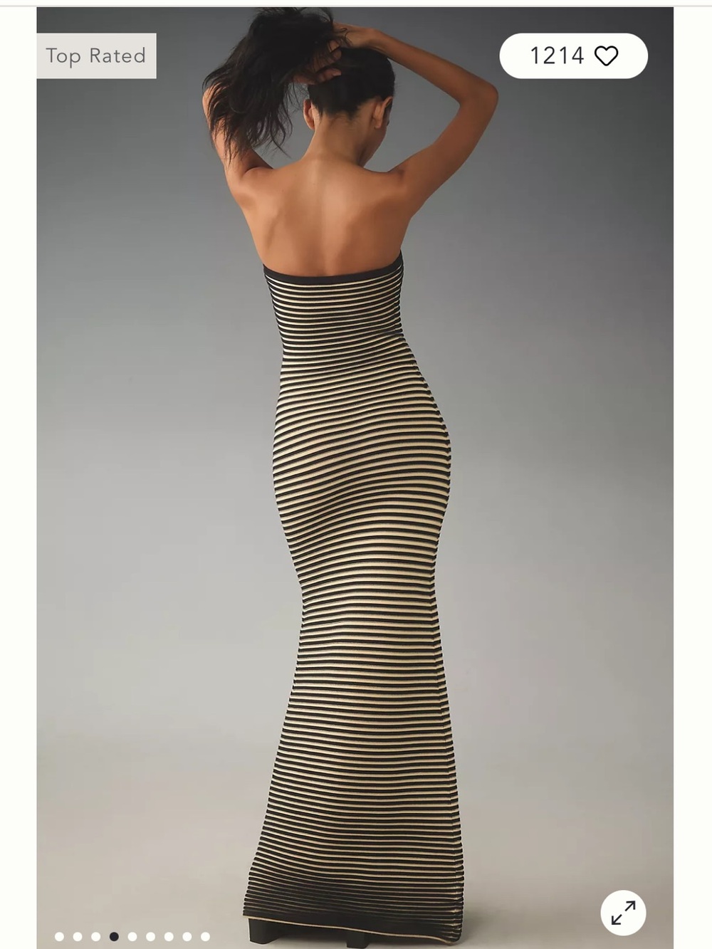 The Wolf Gang Sunmor Strapless Knit Maxi Dress- Sold by Anthro - Picture 3 of 7